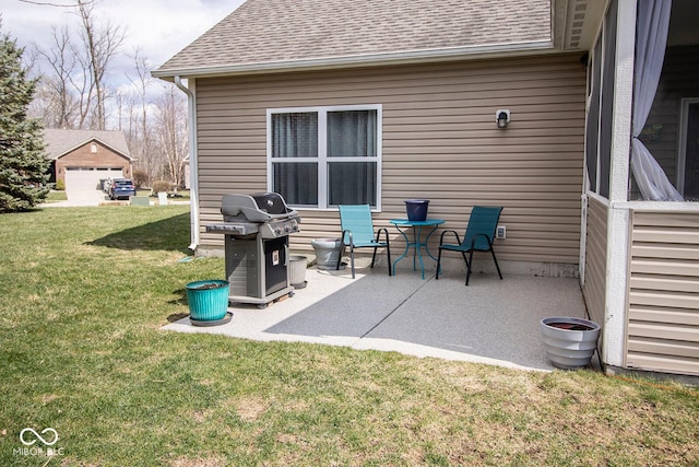 view of patio / terrace with grilling area