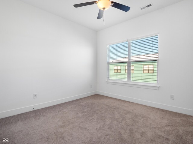 2578 Filson St, Carmel, IN 46032 - carpeted empty room featuring a ceiling fan, baseboards, and visible vents