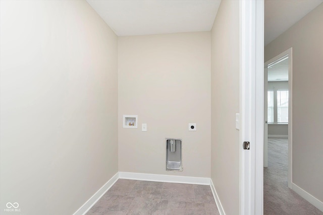 1239 Newton St, Avon, IN 46123 - laundry room with laundry area, electric dryer hookup, baseboards, and hookup for a washing machine