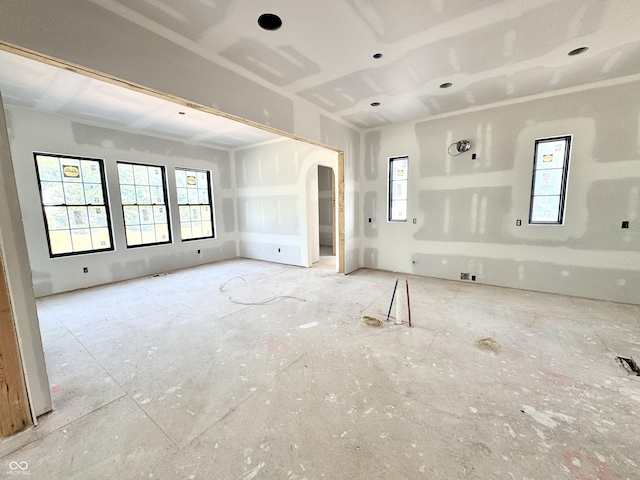 20598 Chatham Creek Dr, Westfield, IN 46074 - spare room with arched walkways and plenty of natural light