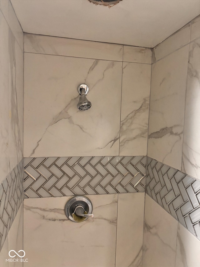room details featuring tiled shower