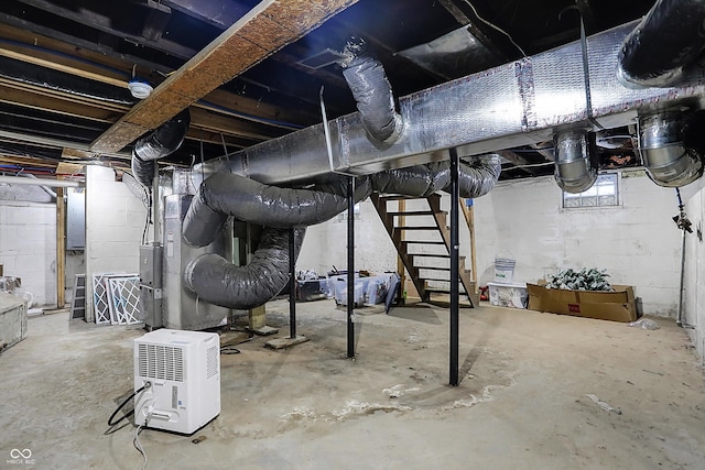 934 E Minnesota St, Indianapolis, IN 46203 - basement with stairs