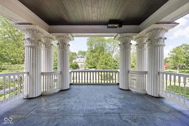3447 Washington Blvd, Indianapolis, IN 46205 - view of wooden deck