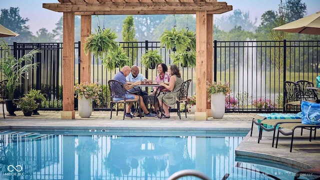 2460 Collins Dr, Westfield, IN 46074 - community pool featuring a pergola