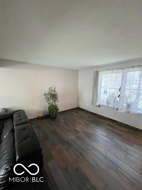 unfurnished living room with wood-type flooring