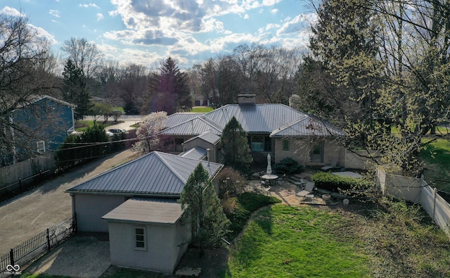 7525 N Meridian St, Indianapolis, IN 46260 - birds eye view of property