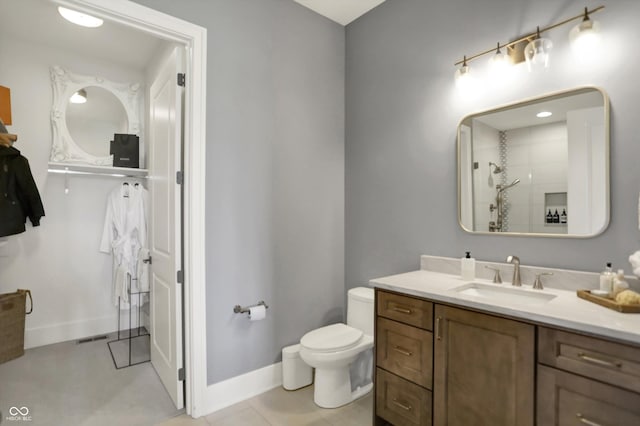 5130 Melbourne Pl, Zionsville, IN 46077 - full bath with vanity, toilet, and baseboards