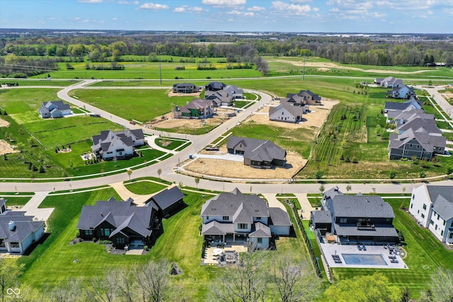 5130 Melbourne Pl, Zionsville, IN 46077 - aerial perspective of suburban area featuring a tree filled landscape