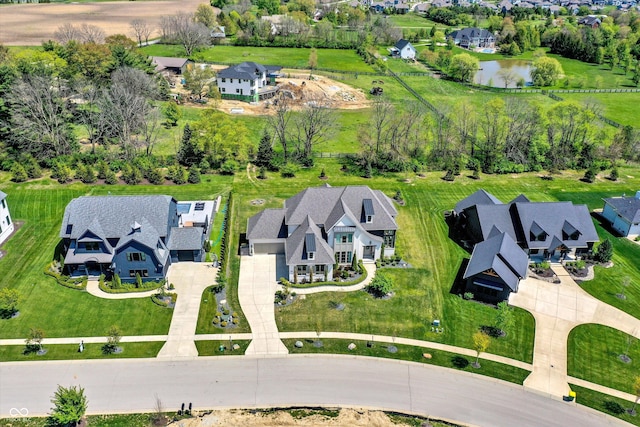 5130 Melbourne Pl, Zionsville, IN 46077 - aerial view of residential area with a nearby body of water
