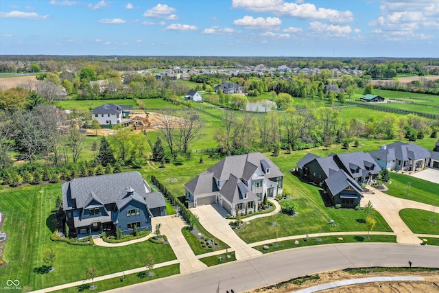 5130 Melbourne Pl, Zionsville, IN 46077 - aerial view of residential area featuring a tree filled landscape