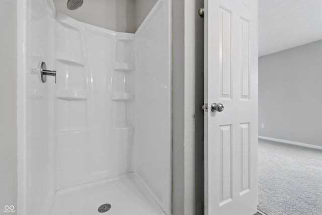 6059 S Bay Dr, Indianapolis, IN 46250 - bathroom with baseboards and a shower