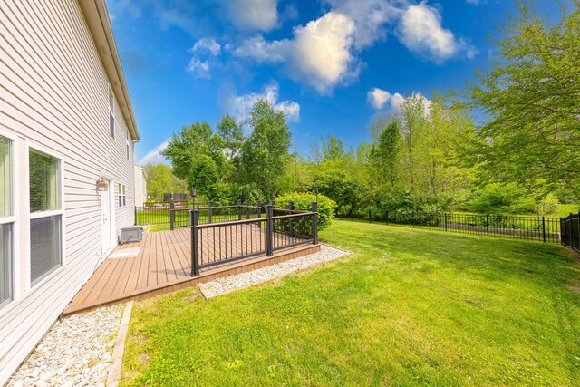 5989 Ashmore Ln, Carmel, IN 46033 - view of yard with a deck