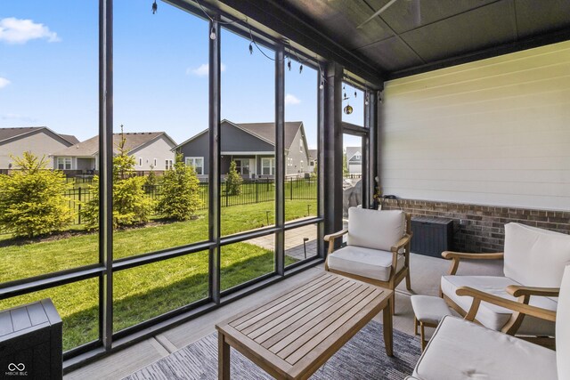 15755 Scher Dr, Westfield, IN 46074 - sunroom / solarium featuring a residential view