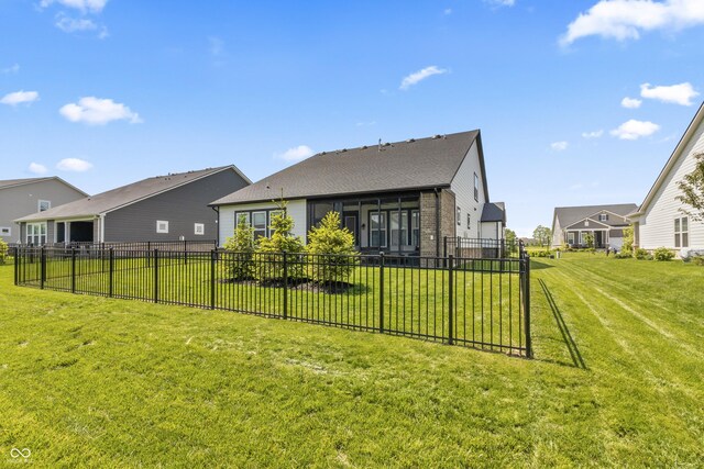 15755 Scher Dr, Westfield, IN 46074 - rear view of house with brick siding