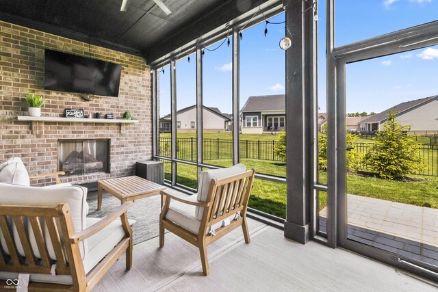 15755 Scher Dr, Westfield, IN 46074 - sunroom / solarium with plenty of natural light and a residential view
