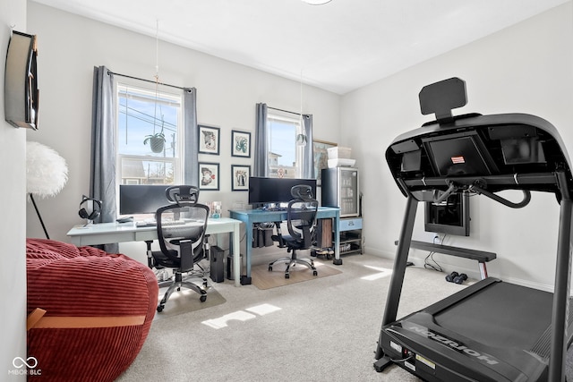 358 Terrace Ave, Indianapolis, IN 46225 - carpeted office space featuring a wealth of natural light and baseboards