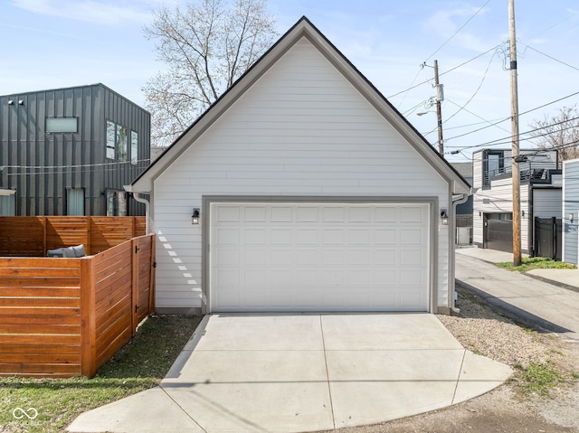 358 Terrace Ave, Indianapolis, IN 46225 - garage featuring fence