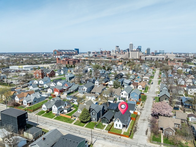 358 Terrace Ave, Indianapolis, IN 46225 - bird's eye view featuring a residential view