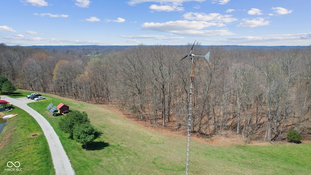 6351 Dixon Rd, Columbus, IN 47201 - drone / aerial view with a forest view