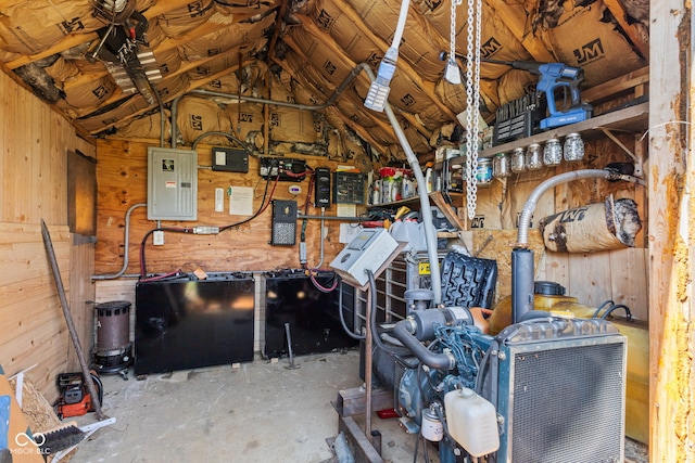 6351 Dixon Rd, Columbus, IN 47201 - interior space featuring electric panel
