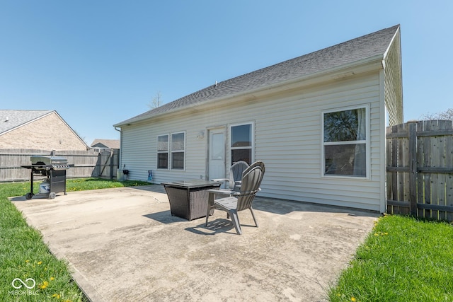 329 Dogwood Dr, Pendleton, IN 46064 - back of property featuring a patio area and a fenced backyard