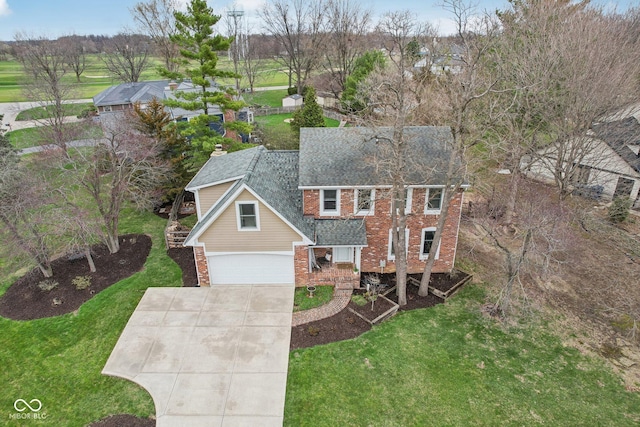 birds eye view of property