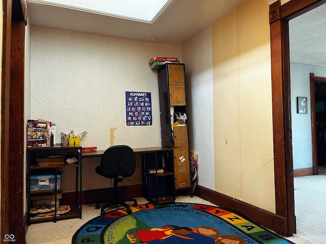 310 E Central Ave, Greensburg, IN 47240 - carpeted office space featuring a skylight and baseboards