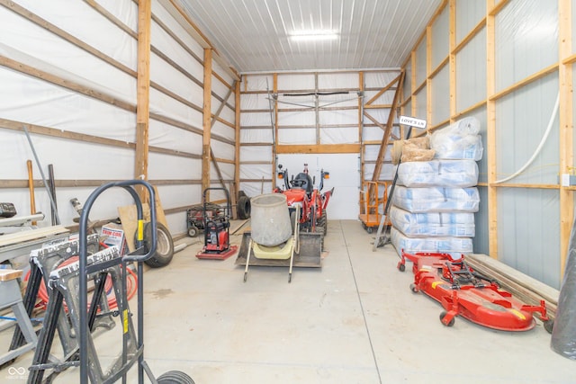 8267 W County Road 350 S, Shirley, IN 47384 - garage with metal wall