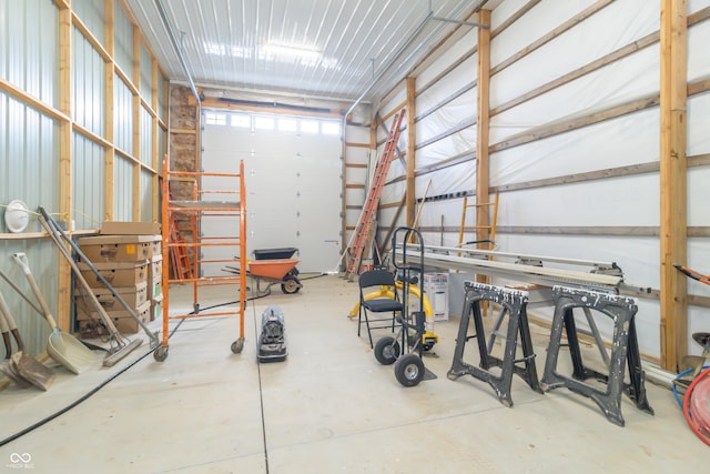 8267 W County Road 350 S, Shirley, IN 47384 - garage featuring metal wall