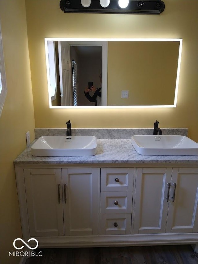 1447 Rebecca Ln, Franklin, IN 46131 - bathroom with double vanity