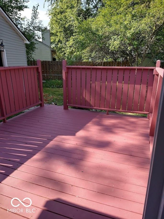 1447 Rebecca Ln, Franklin, IN 46131 - view of wooden terrace