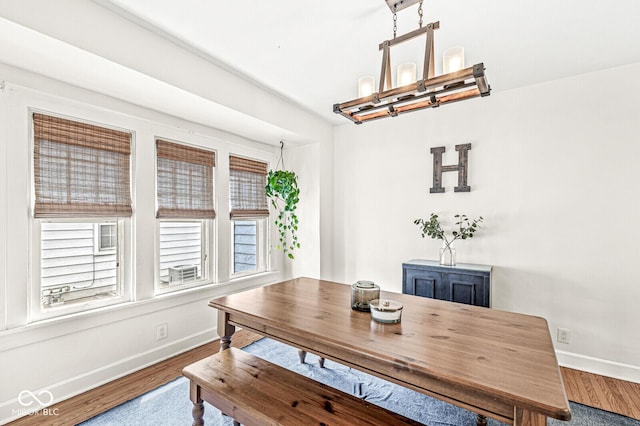 5028 Graceland Ave, Indianapolis, IN 46208 - dining space with baseboards and wood finished floors