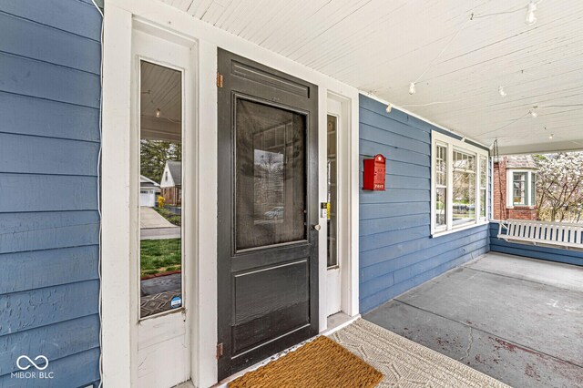 5028 Graceland Ave, Indianapolis, IN 46208 - doorway to property with covered porch