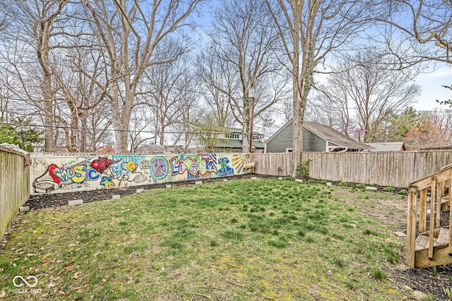 5028 Graceland Ave, Indianapolis, IN 46208 - view of yard featuring fence
