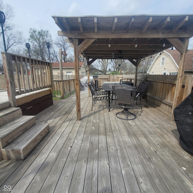 1024 Foltz St, Indianapolis, IN 46241 - deck featuring outdoor dining space and fence