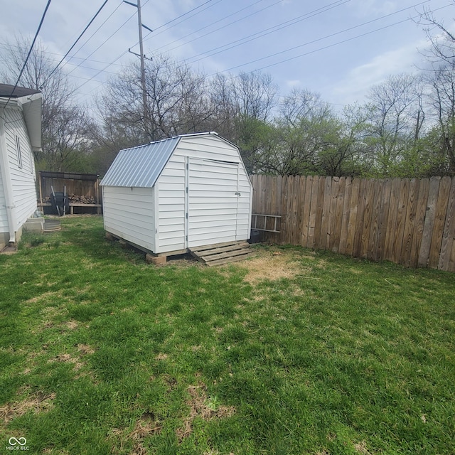 1024 Foltz St, Indianapolis, IN 46241 - view of shed featuring a fenced backyard