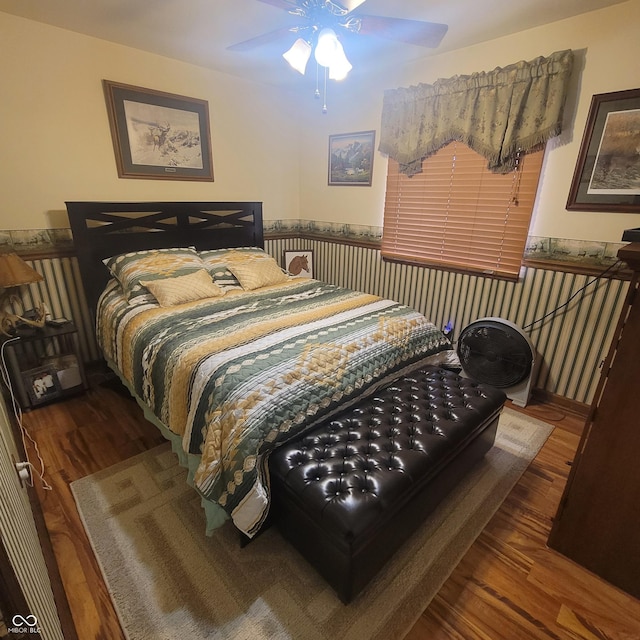 1024 Foltz St, Indianapolis, IN 46241 - bedroom featuring wood finished floors and ceiling fan