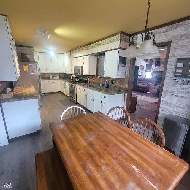 1024 Foltz St, Indianapolis, IN 46241 - dining room featuring dark wood-style floors