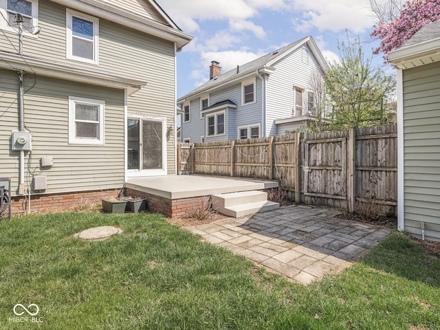 317 E 37th St, Indianapolis, IN 46205 - view of yard featuring a fenced backyard and a patio