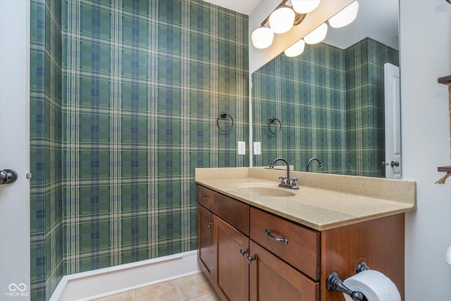 2353 Woodcreek Crossing Blvd, Avon, IN 46123 - bathroom featuring vanity and tile patterned floors