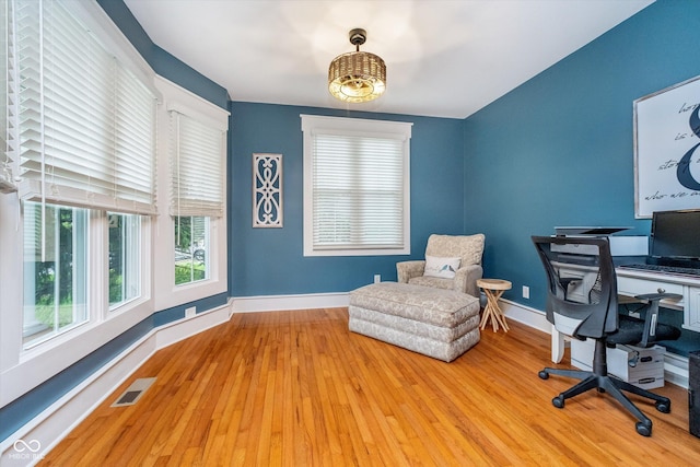2353 Woodcreek Crossing Blvd, Avon, IN 46123 - office featuring baseboards and wood finished floors