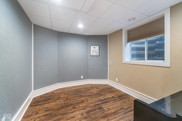 2353 Woodcreek Crossing Blvd, Avon, IN 46123 - unfurnished room featuring wood finished floors, baseboards, and a paneled ceiling