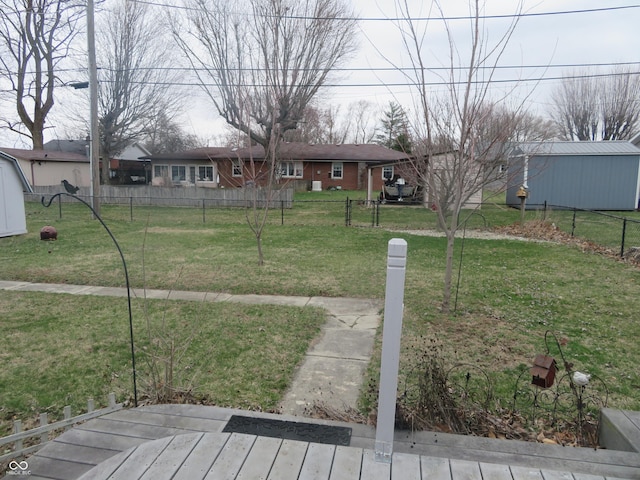 view of yard with fence private yard