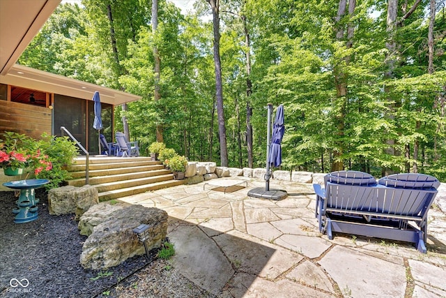 7493 E Rush Ridge Rd, Bloomington, IN 47401 - view of patio