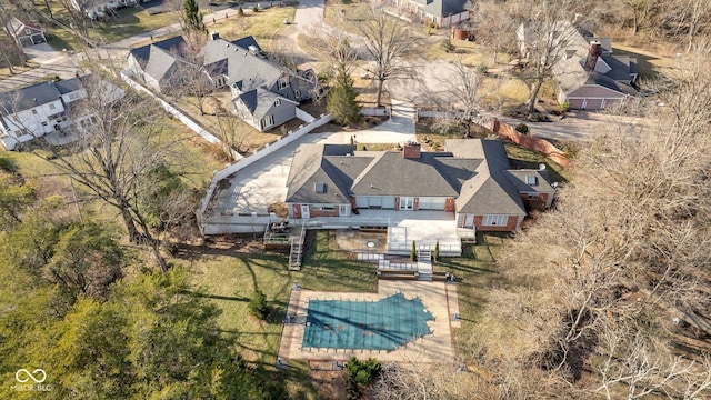 1227 S Pickwick Pt, Bloomington, IN 47401 - birds eye view of property with a residential view