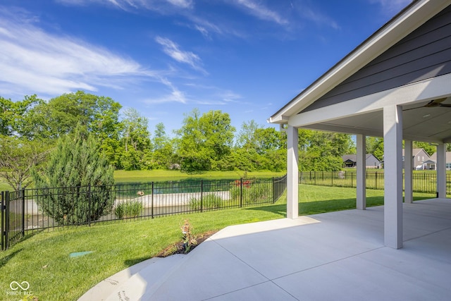 2736 Victory Dr, Columbus, IN 47203 - view of patio / terrace featuring a water view