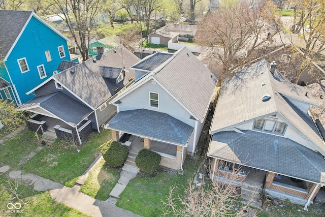 422 N Oxford St, Indianapolis, IN 46201 - aerial view of residential area
