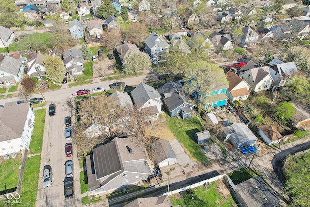 422 N Oxford St, Indianapolis, IN 46201 - aerial view of property's location featuring nearby suburban area