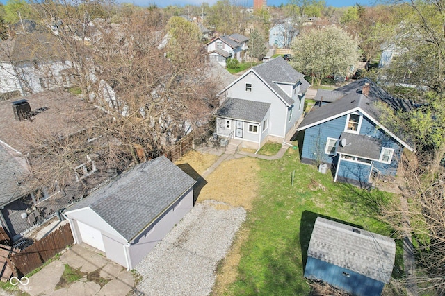 422 N Oxford St, Indianapolis, IN 46201 - aerial perspective of suburban area