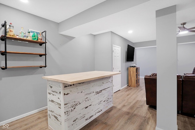 6869 W Winding, Mccordsville, IN 46055 - hall featuring light wood finished floors, baseboards, and recessed lighting